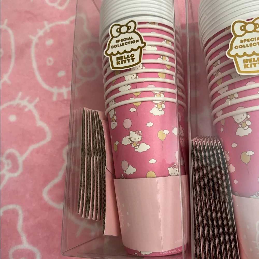 Sanrio Hello Kitty Pink Disposable Cups set of 20